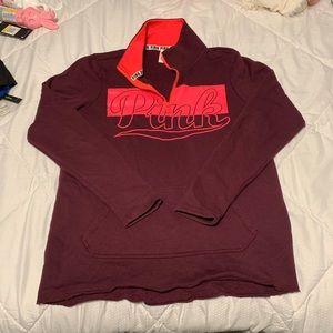 PINK quarter zip sweatshirt